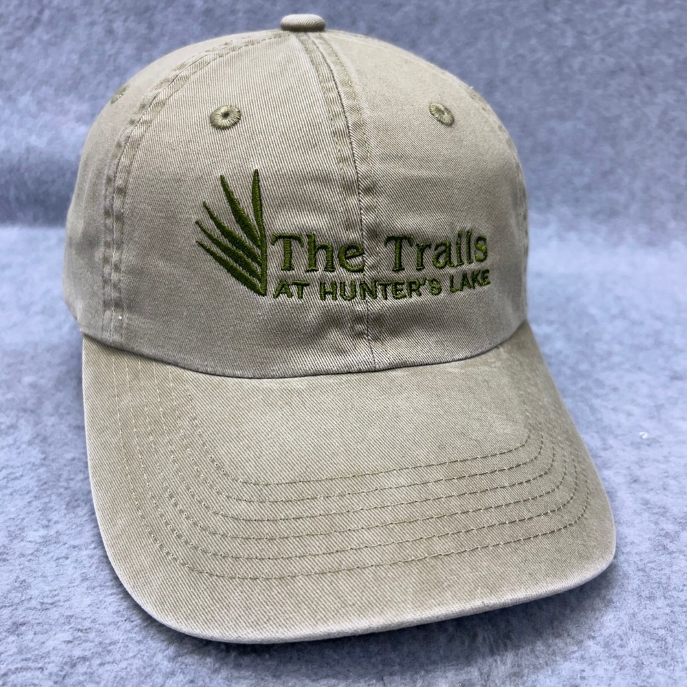 The Trails at Hunter's Lake Mens Tan Port Authority Baseball Cap Adjustable OSFM
